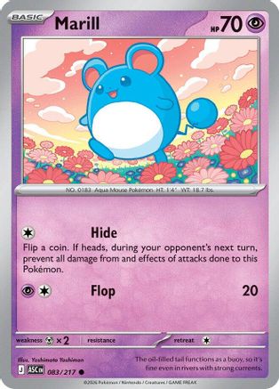 [PKM] Marill 083/217  - Reverse Holofoil ME Ascended Heroes - Common