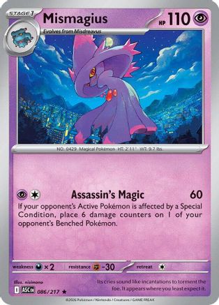 [PKM] Mismagius 086  - Holofoil ME Ascended Heroes - Rare