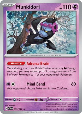 [PKM] Munkidori 099  - Reverse Holofoil ME Ascended Heroes - Rare