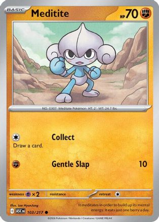 [PKM] Meditite 103  ME Ascended Heroes - Common