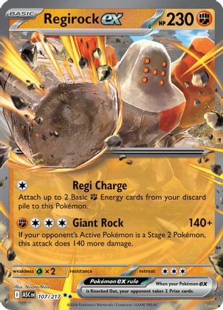 [PKM] Regirock ex 107  - Holofoil ME Ascended Heroes - Double Rare