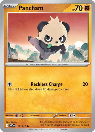 [PKM] Pancham 115  ME Ascended Heroes - Common