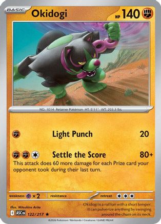 [PKM] Okidogi 122  - Reverse Holofoil ME Ascended Heroes - Rare