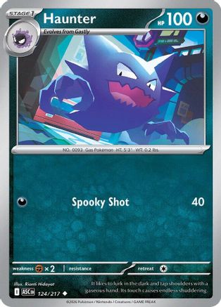 [PKM] Haunter 124  - Reverse Holofoil ME Ascended Heroes - Uncommon