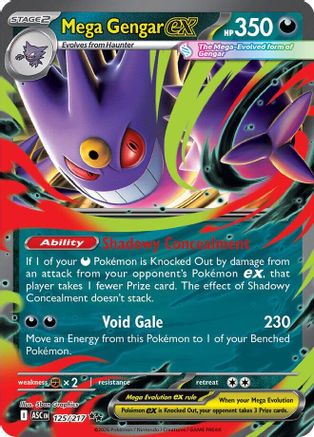 [PKM] Mega Gengar ex 125/217  - Holofoil ME Ascended Heroes - Double Rare