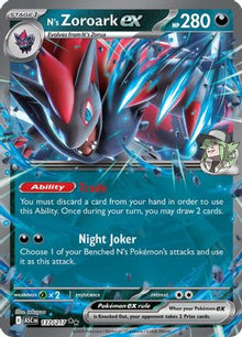 [PKM] N's Zoroark ex 137/217  - Holofoil ME Ascended Heroes - Double Rare