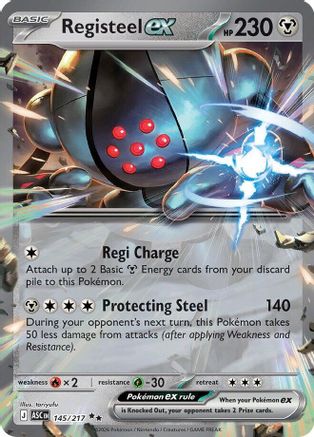 [PKM] Registeel ex 145  - Holofoil ME Ascended Heroes - Double Rare