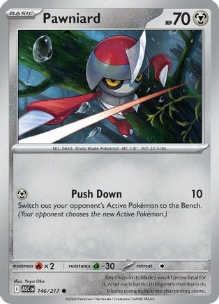 [PKM] Pawniard 146  - Reverse Holofoil ME Ascended Heroes - Common