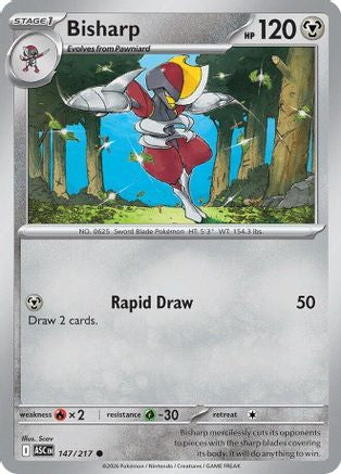 [PKM] Bisharp 147  - Reverse Holofoil ME Ascended Heroes - Common