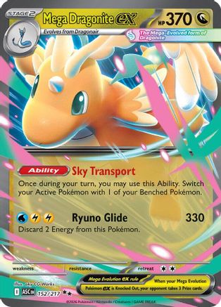 [PKM] Mega Dragonite ex 152/217  - Holofoil ME Ascended Heroes - Double Rare