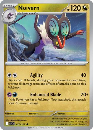 [PKM] Noivern 157  - Reverse Holofoil ME Ascended Heroes - Uncommon