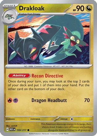 [PKM] Drakloak 159/217  - Reverse Holofoil ME Ascended Heroes - Common