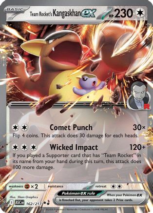 [PKM] Team Rocket's Kangaskhan ex 162  - Holofoil ME Ascended Heroes - Double Rare