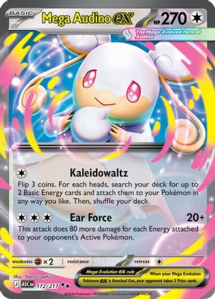 [PKM] Mega Audino ex 172/217  - Holofoil ME Ascended Heroes - Double Rare