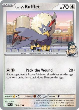 [PKM] Larry's Rufflet 173  - Reverse Holofoil ME Ascended Heroes - Common