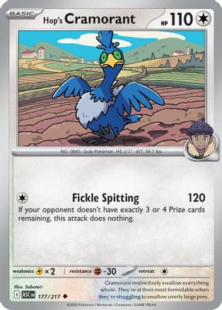 [PKM] Hop's Cramorant 177  ME Ascended Heroes - Uncommon
