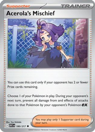 [PKM] Acerola's Mischief 180  ME Ascended Heroes - Uncommon