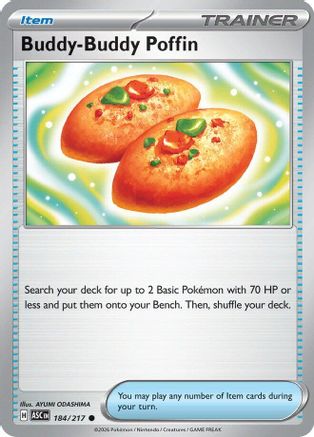 [PKM] Buddy-Buddy Poffin 184  - Reverse Holofoil ME Ascended Heroes - Common