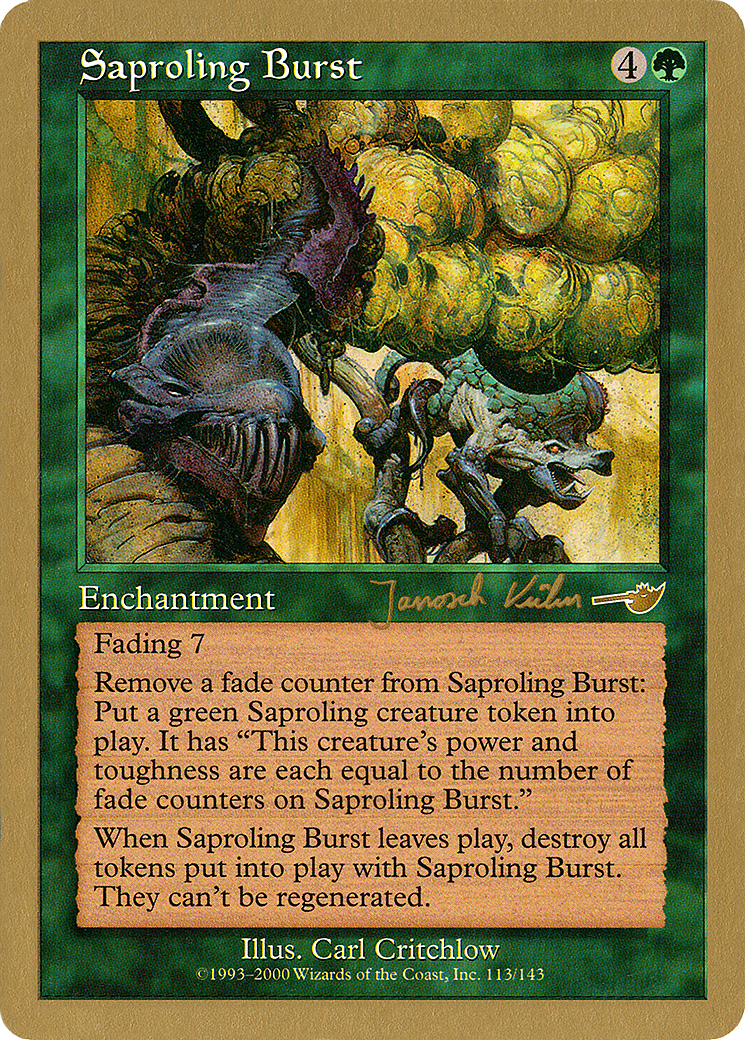 {R} Saproling Burst (Janosch Kuhn) [World Championship Decks 2000][GB WC00 JK113]