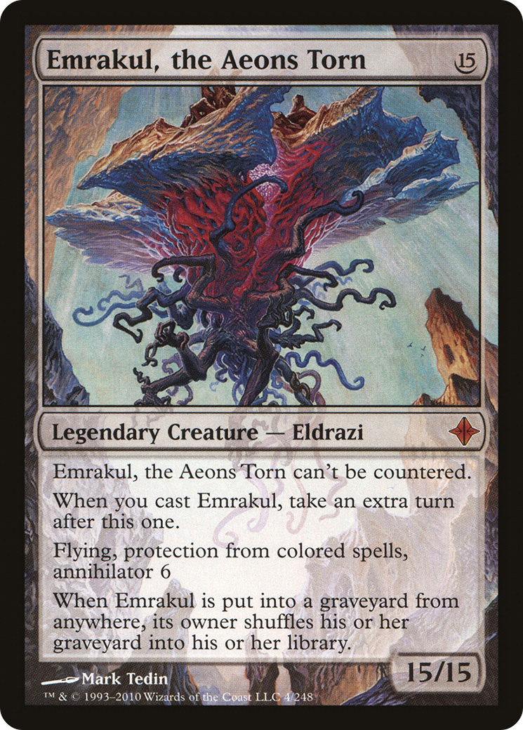 {R} Emrakul, the Aeons Torn [Rise of the Eldrazi][ROE 004] - Misty Mountain Games