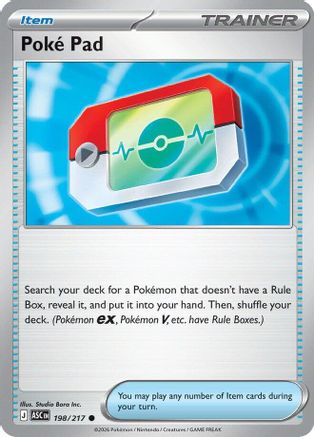 [PKM] Poke Pad 198  - Reverse Holofoil ME Ascended Heroes - Common