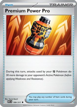 [PKM] Premium Power Pro 199  - Reverse Holofoil ME Ascended Heroes - Uncommon