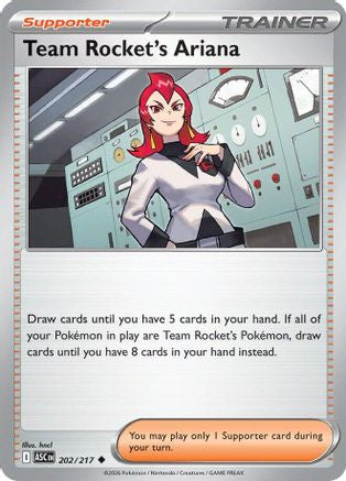 [PKM] Team Rocket's Ariana 202  - Reverse Holofoil ME Ascended Heroes - Uncommon
