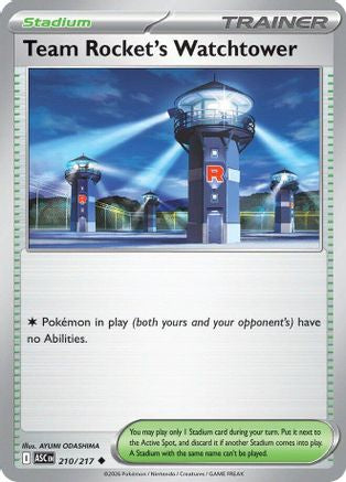 [PKM] Team Rocket's Watchtower 210  - Reverse Holofoil ME Ascended Heroes - Uncommon