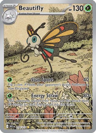 [PKM] Beautifly 219/217  - Holofoil ME Ascended Heroes - Illustration Rare