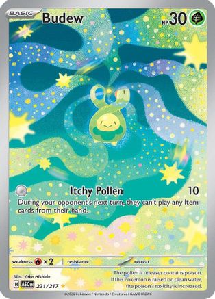 [PKM] Budew 221/217  - Holofoil ME Ascended Heroes - Illustration Rare