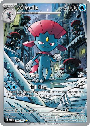 [PKM] Weavile 228/217  - Holofoil ME Ascended Heroes - Illustration Rare