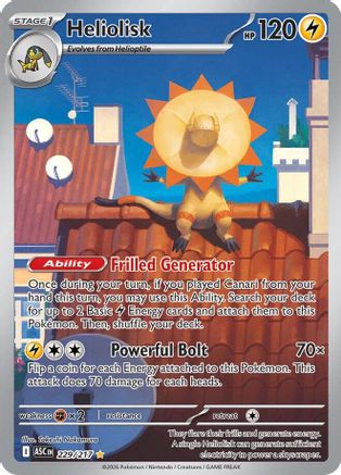 [PKM] Heliolisk 229/217  - Holofoil ME Ascended Heroes - Illustration Rare