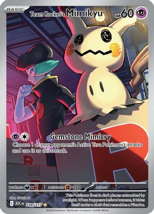 [PKM] Team Rocket's Mimikyu 238/217  - Holofoil ME Ascended Heroes - Illustration Rare