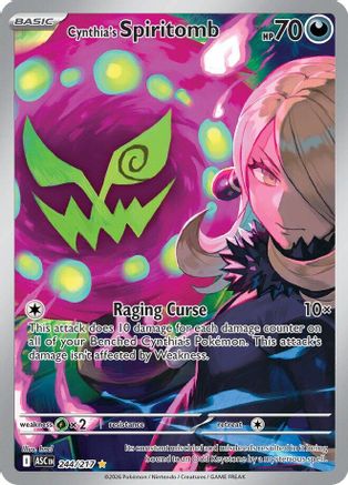 [PKM] Cynthia's Spiritomb 244/217  - Holofoil ME Ascended Heroes - Illustration Rare