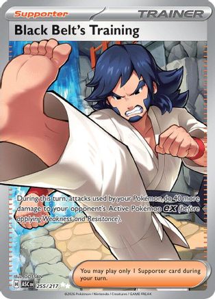 [PKM] Black Belt's Training 255  - Holofoil ME Ascended Heroes - Ultra Rare
