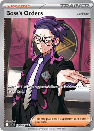 [PKM] Boss's Orders [Corbeau] 256/217  - Holofoil ME Ascended Heroes - Ultra Rare