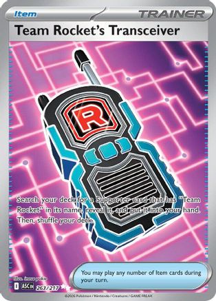 [PKM] Team Rocket's Transceiver 263/217  - Holofoil ME Ascended Heroes - Ultra Rare