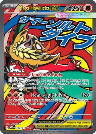 [PKM] Mega Hawlucha ex 268/217  - Holofoil ME Ascended Heroes - Mega Attack Rare