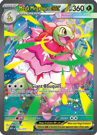 [PKM] Mega Meganium ex 272/217  - Holofoil ME Ascended Heroes - Special Illustration Rare