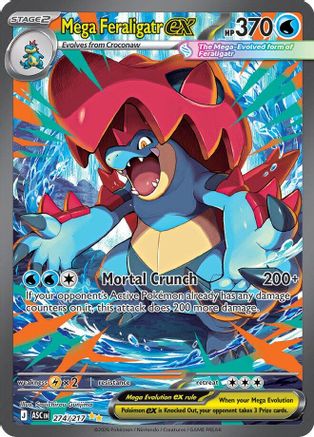 [PKM] Mega Feraligatr ex 274/217  - Holofoil ME Ascended Heroes - Special Illustration Rare
