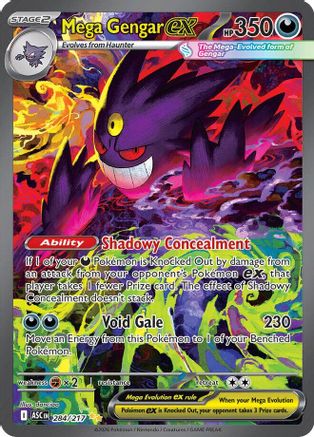 [PKM] Mega Gengar ex 284/217  - Holofoil ME Ascended Heroes - Special Illustration Rare