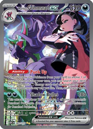 [PKM] Marnie's Grimmsnarl ex 287  - Holofoil ME Ascended Heroes - Special Illustration Rare