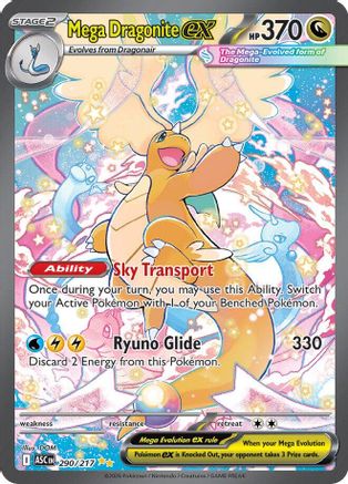 [PKM] Mega Dragonite ex 290/217  - Holofoil ME Ascended Heroes - Special Illustration Rare