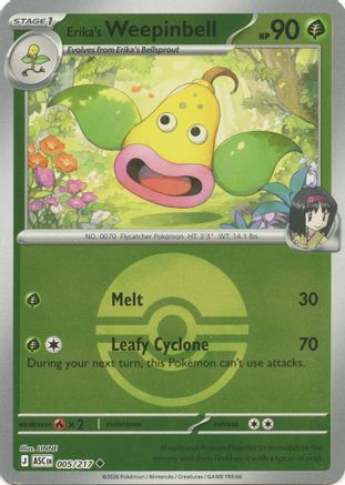 [PKM] Erika's Weepinbell (Poke Ball) 005  - Reverse Holofoil ME Ascended Heroes - Uncommon