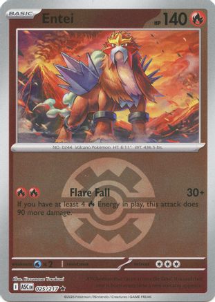 [PKM] Entei (Quick Ball) 025  - Reverse Holofoil ME Ascended Heroes - Rare