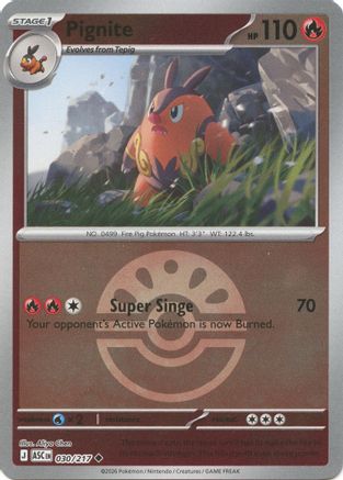 [PKM] Pignite (Friend Ball) 030  - Reverse Holofoil ME Ascended Heroes - Uncommon