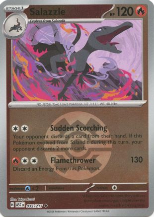 [PKM] Salazzle - 035/217 (Quick Ball) [ME: Ascended Heroes] Reverse Holofoil