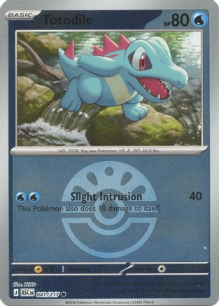 [PKM] Totodile (Friend Ball) 041  - Reverse Holofoil ME Ascended Heroes - Common