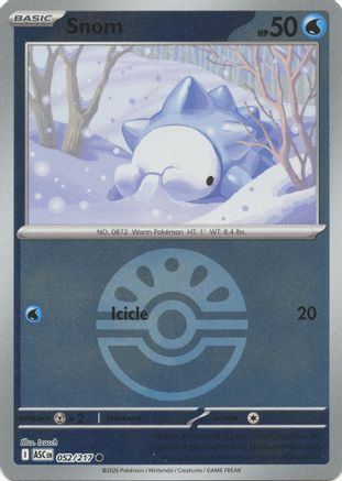 [PKM] Snom (Friend Ball) 052  - Reverse Holofoil ME Ascended Heroes - Common