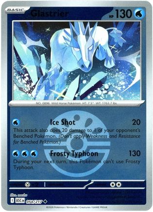 [PKM] Glastrier (Friend Ball) 054  - Reverse Holofoil ME Ascended Heroes - Uncommon